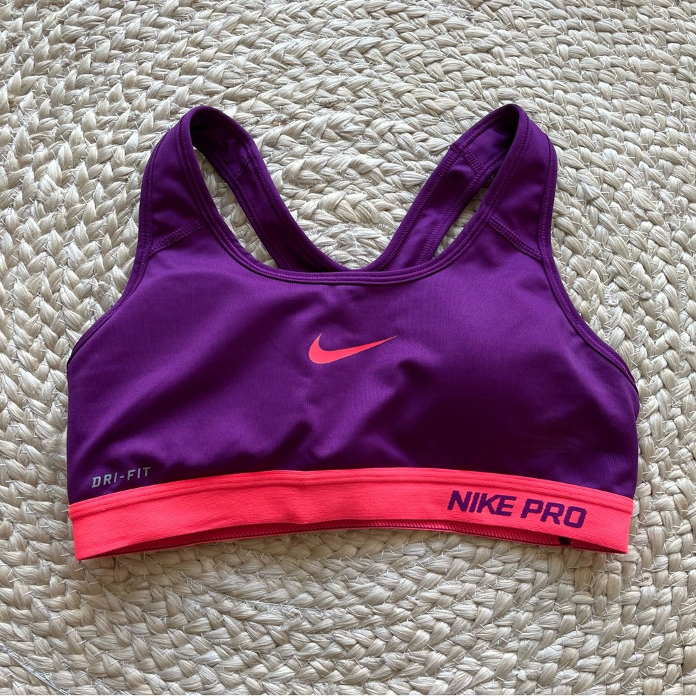 Nike Pro Purple Sports Bra